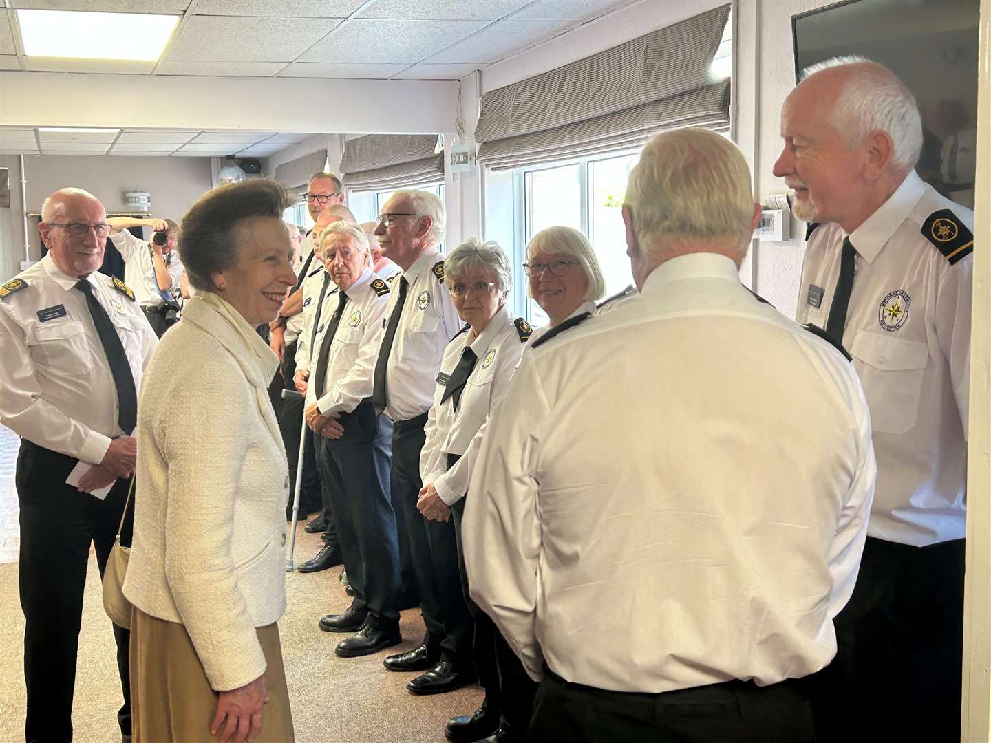 Princess Anne meeting NCI members at Folkestone Yacht and Motorboat Club