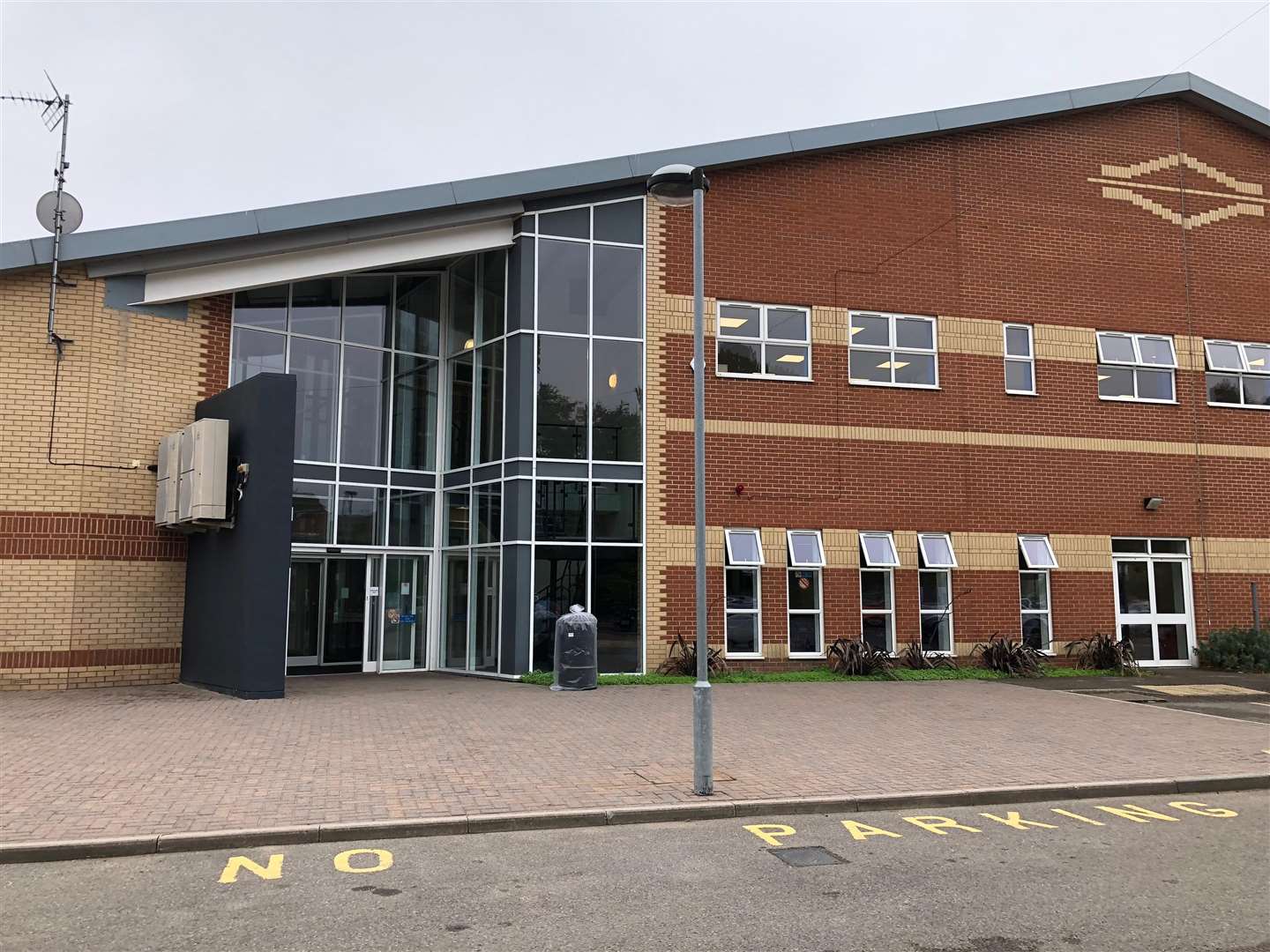 Turner Free School main building, in the former Pent Valley Leisure Centre