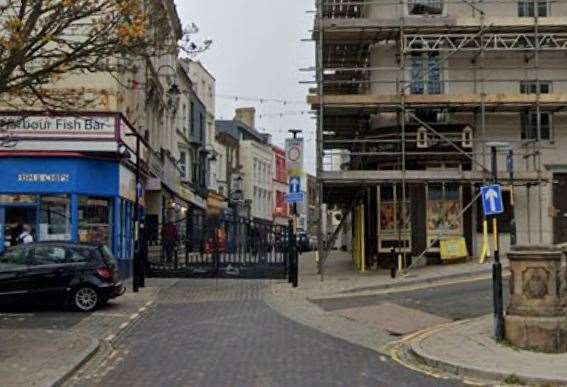 The alleged assault happened in Harbour Street, Ramsgate. Picture: Google