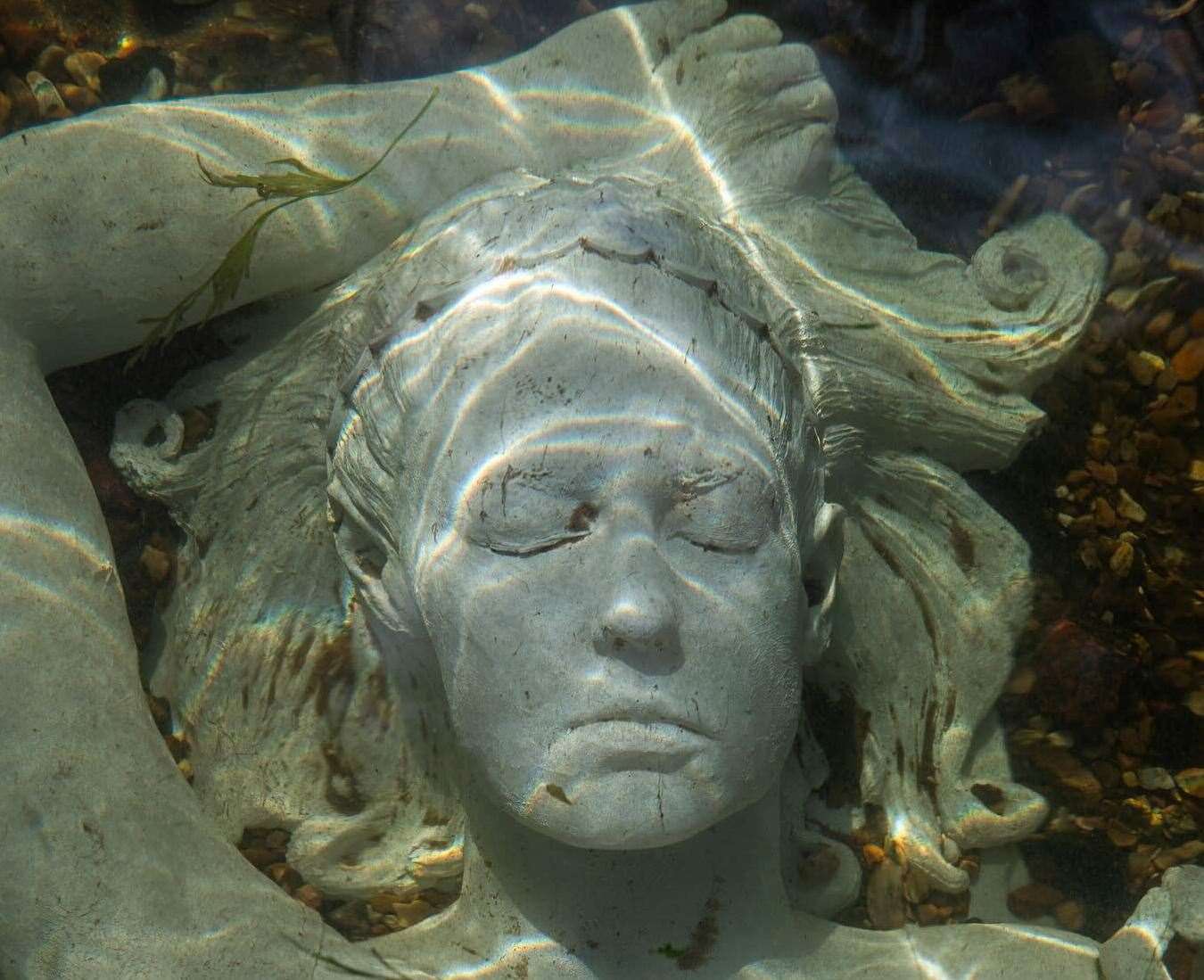 The artwork was installed last week. Picture: Jason deCaires Taylor