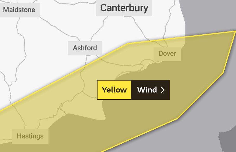 The winds could hit speeds of 60-70 miles per hour