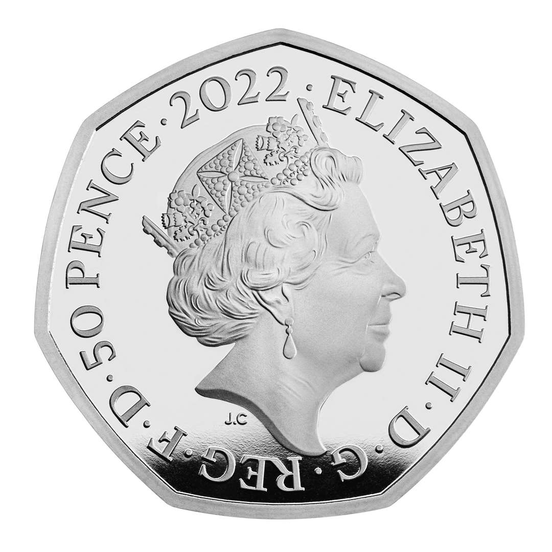 The coin also features an image of the late Queen as it was minted before the late monarch’s death (The Royal Mint/PA)