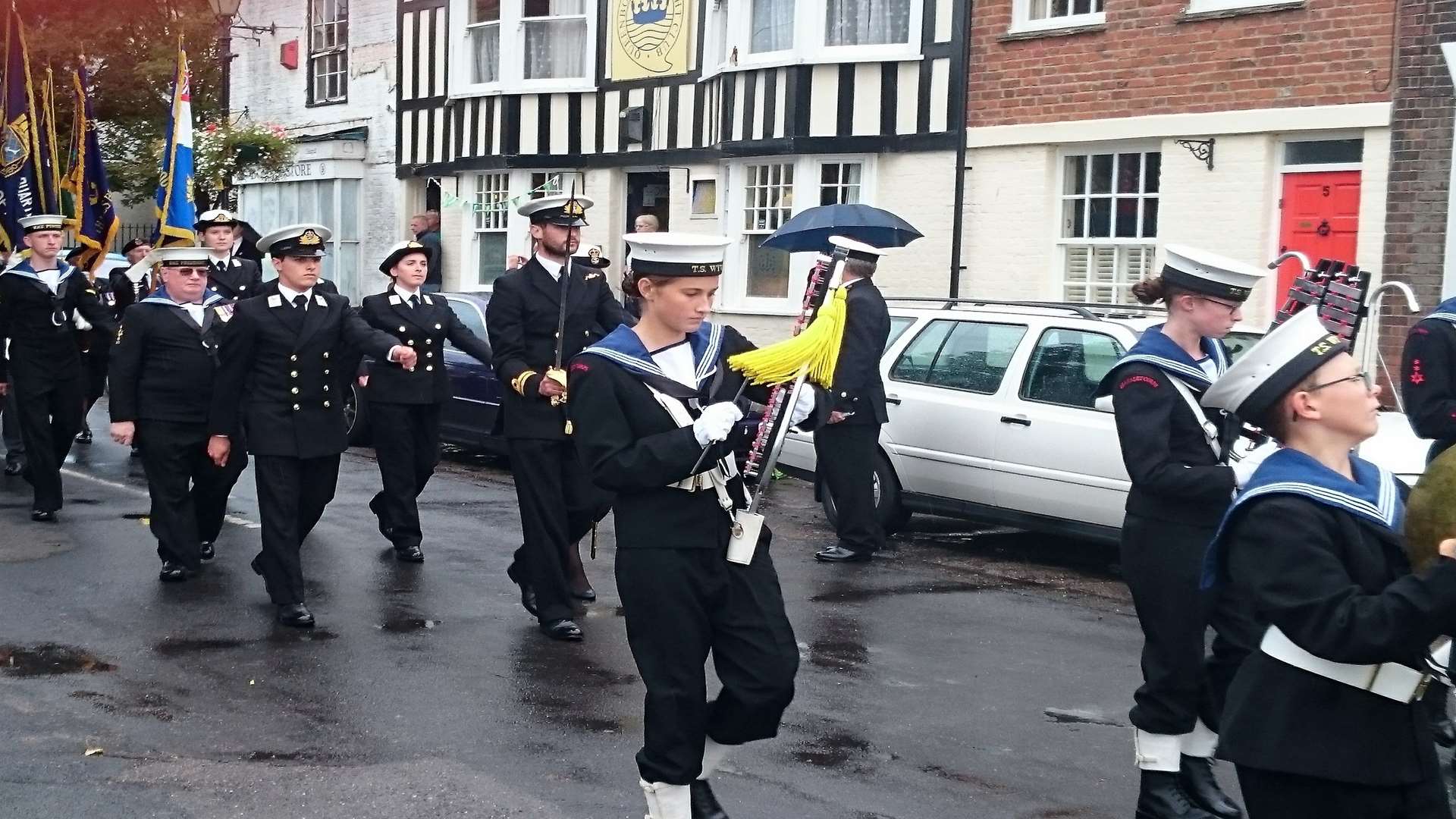 The Wildfire III parade through the town. Picture: Alison Stuart