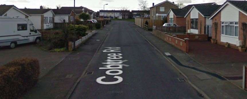 Cobtree Road, in Coxheath, where Esme Wilkinson was spat at in her pram Picture: GOOGLE STREET VIEW