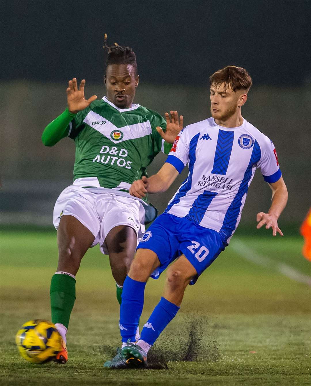 Toby Ajala makes his second Ashford debut after joining from Bowers & Pitsea. Picture: Ian Scammell