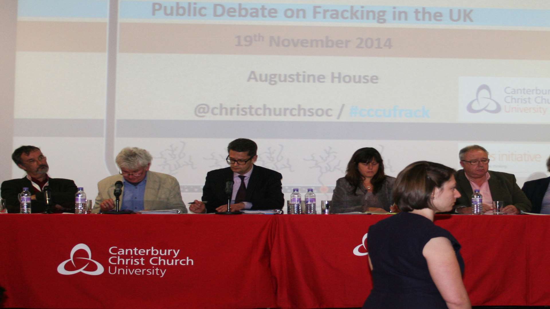 The public debate on fracking. Picture: Canterbury Christ Church University