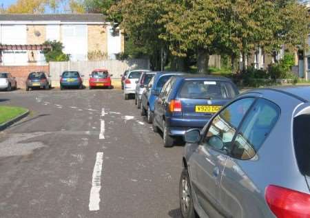 Streets around the university are already crammed with students and residents' cars.