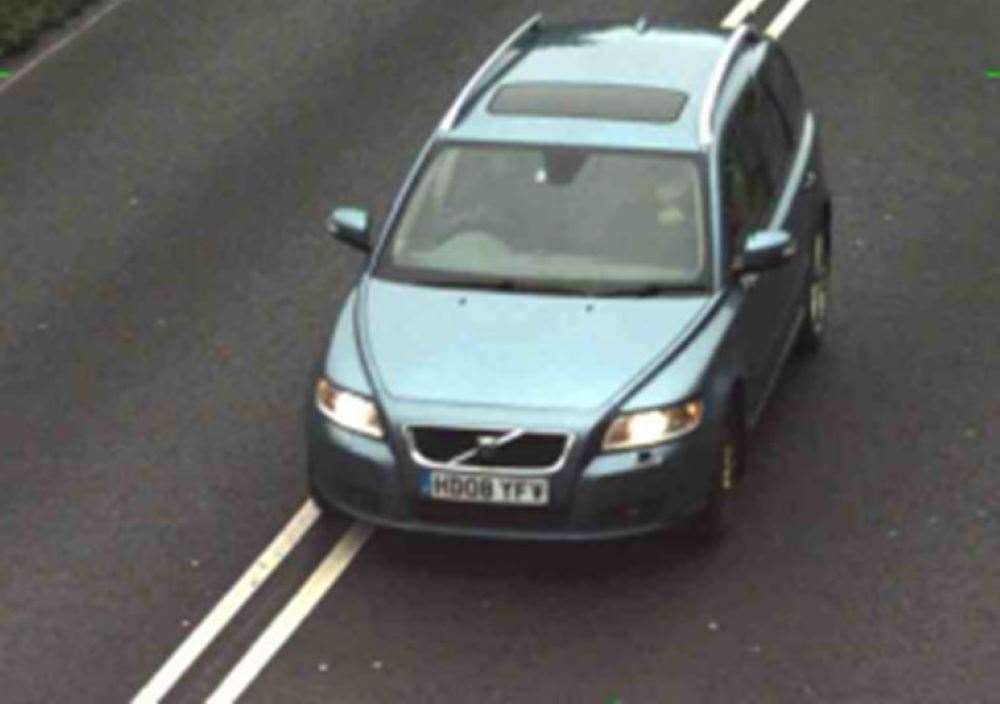 Mr Ralph’s stolen blue Volvo has been found in Hastings (Essex Police/PA)