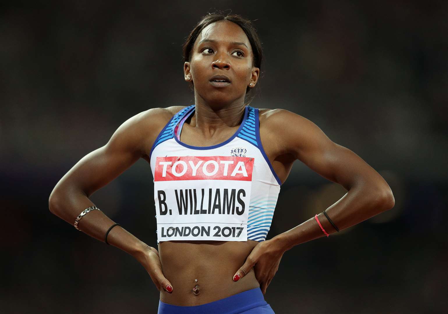 Athlete Bianca Williams and her partner were pulled from their car for a stop and search in an incident which went viral online (Jonathan Brady/PA)