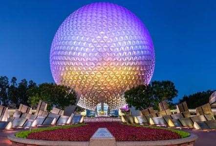 The main entrance to the Epcot theme park