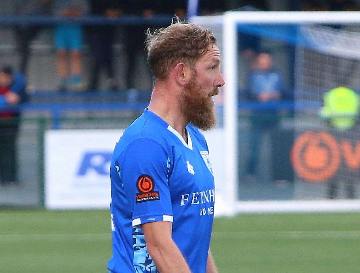 Tonbridge Angels captain Scott Wagstaff is struggling with a hamstring injury. Picture: Dave Couldridge