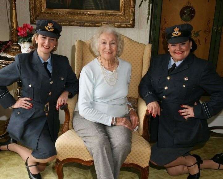 Dame Vera Lynn pictured here with the Swingtime Sweethearts, campaigned for veterans after the war