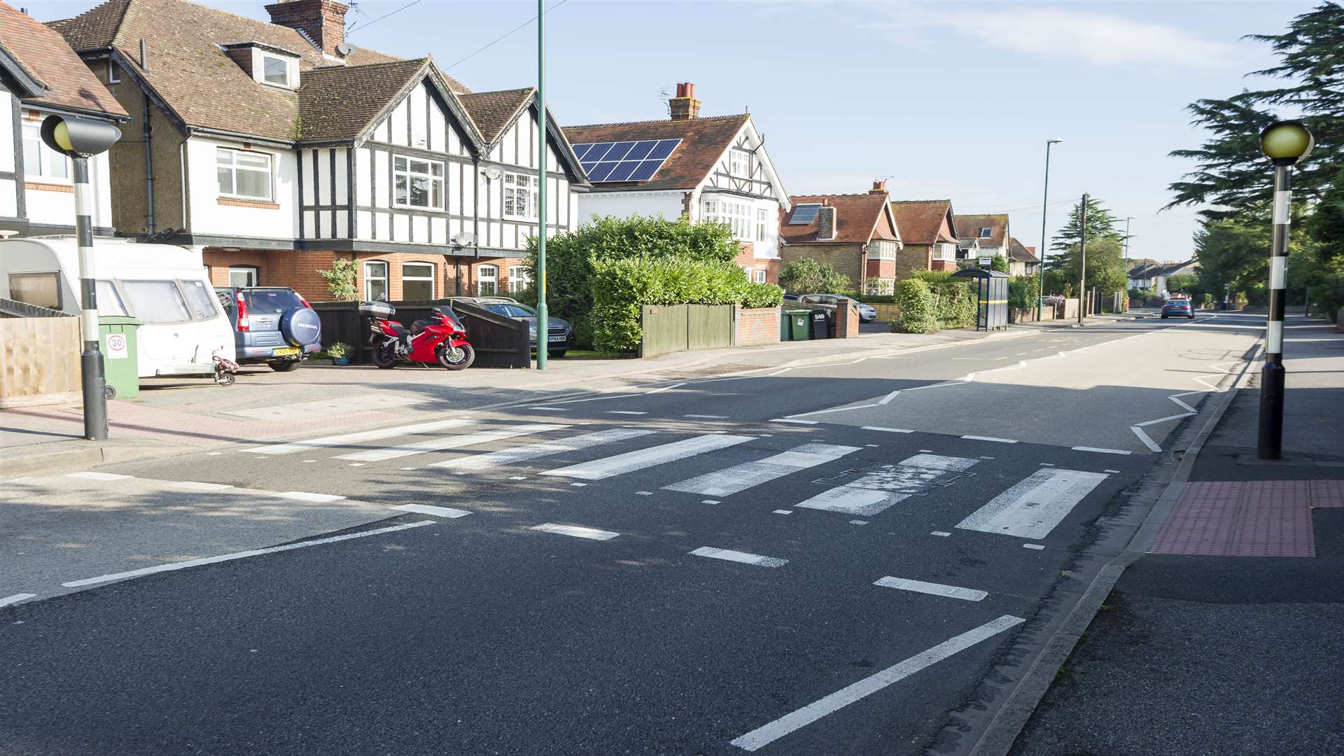 The zebra crossing in Loose Road