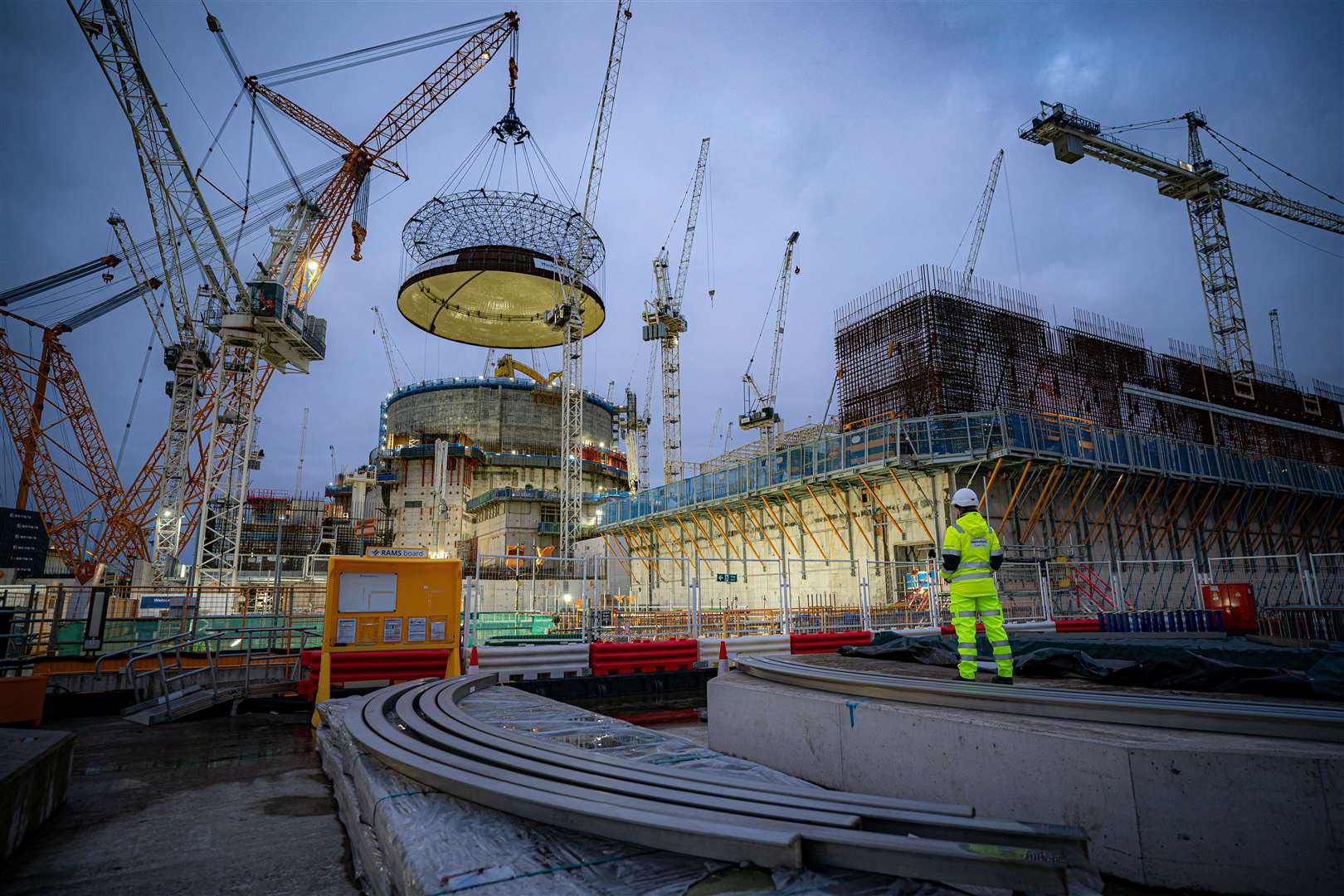 EDF said the lift was completed at 8.25am (Ben Birchall/PA)