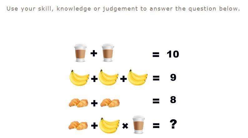 Entrants must solve a mental arithmetic puzzle (5981136)