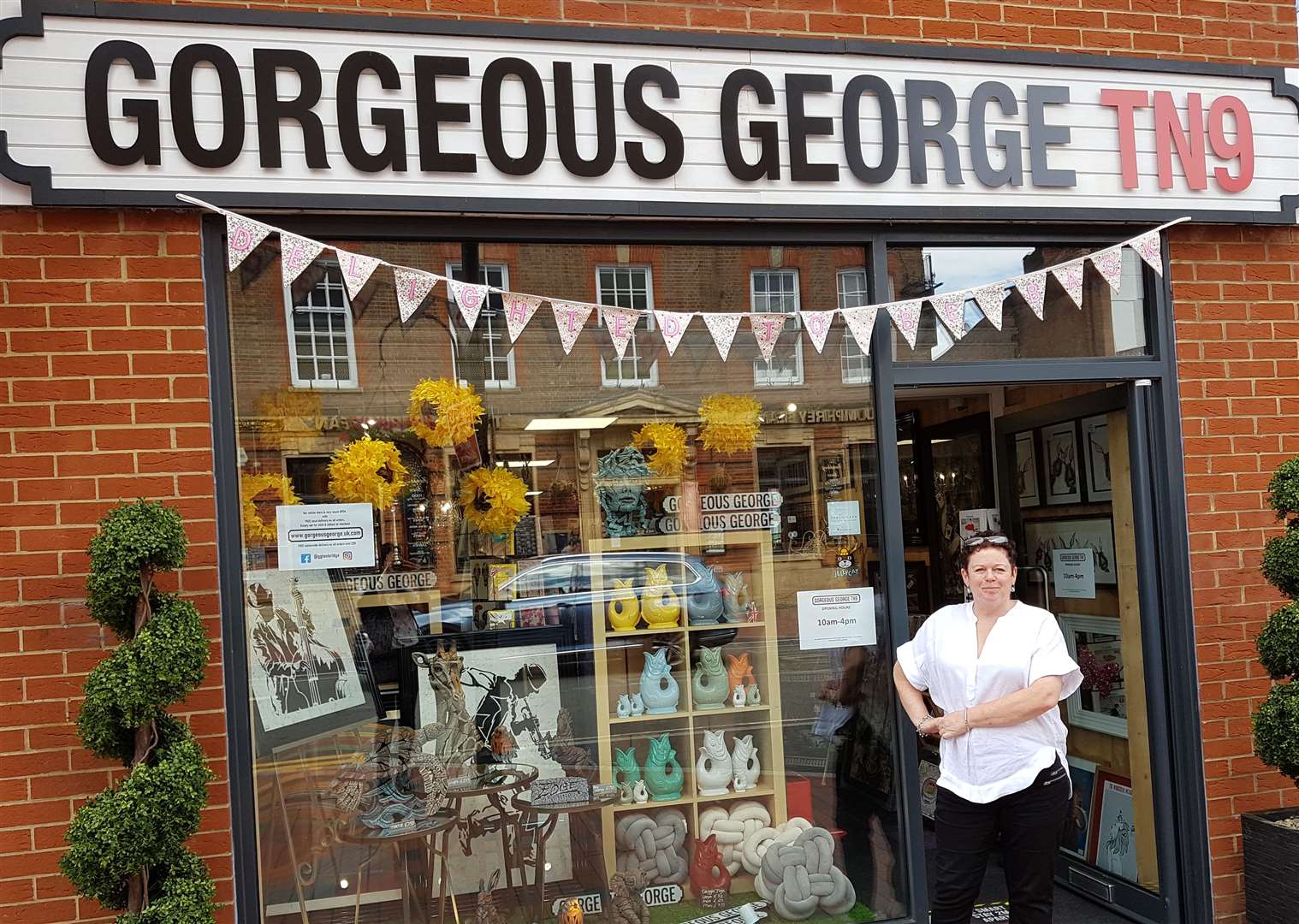 Teresa Seamer is the owner of Gorgeous George in Tonbridge and is looking forward to welcoming customers back