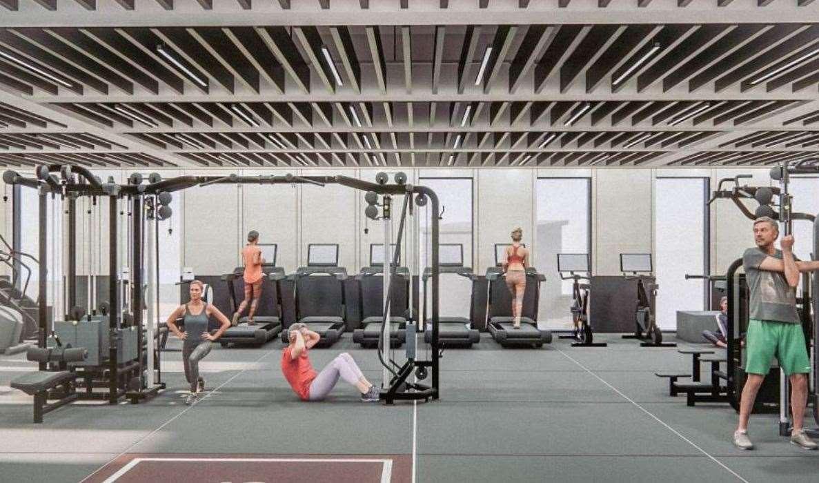 What the revamped Beachfields gym inside Sheppey Leisure Complex could look like. Picture: Swale council