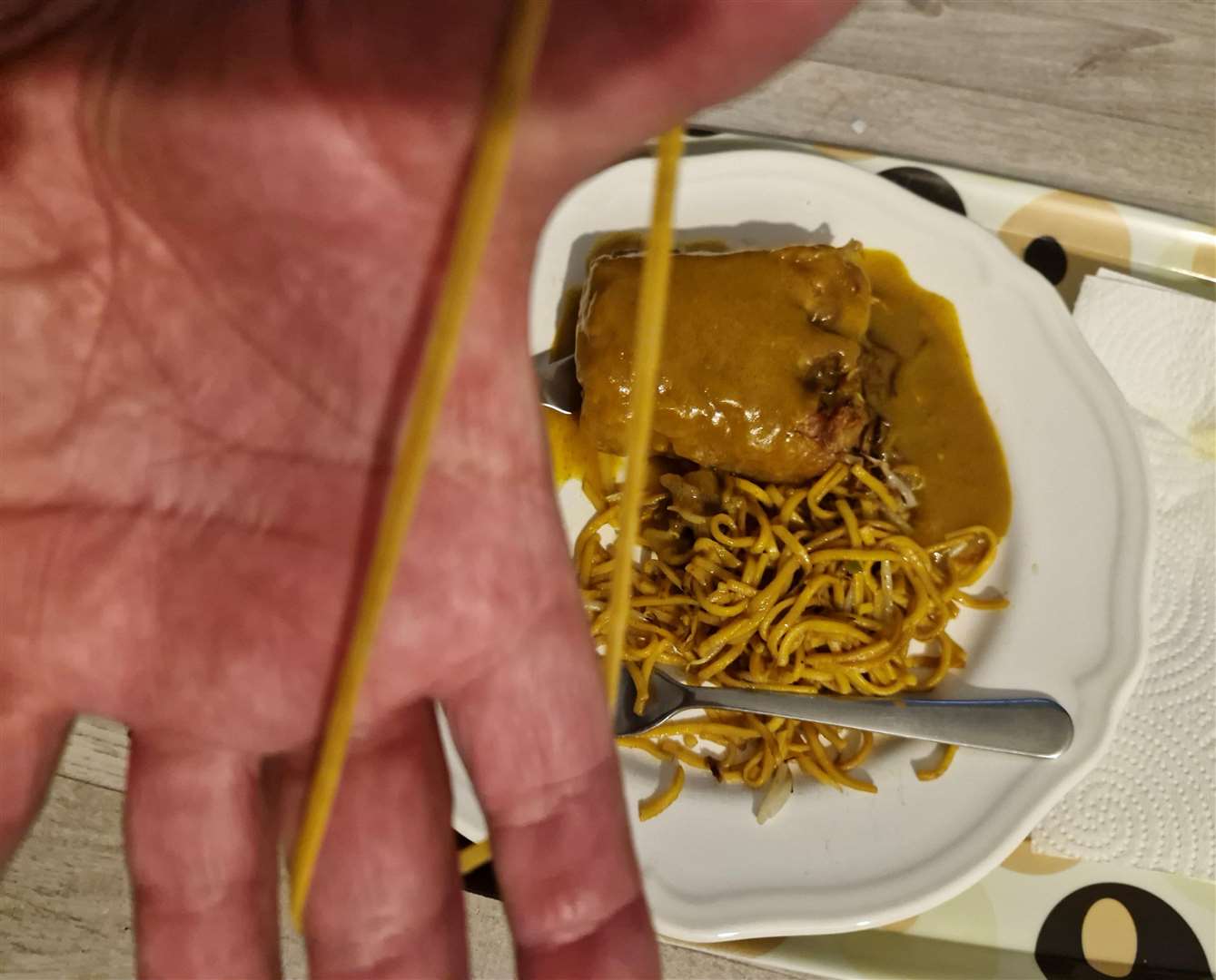 Rubber band found in Chinese takeaway