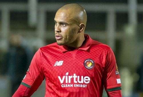 Ebbsfleet striker Elliott Romain. Picture: Ed Miller/EUFC (55415880)