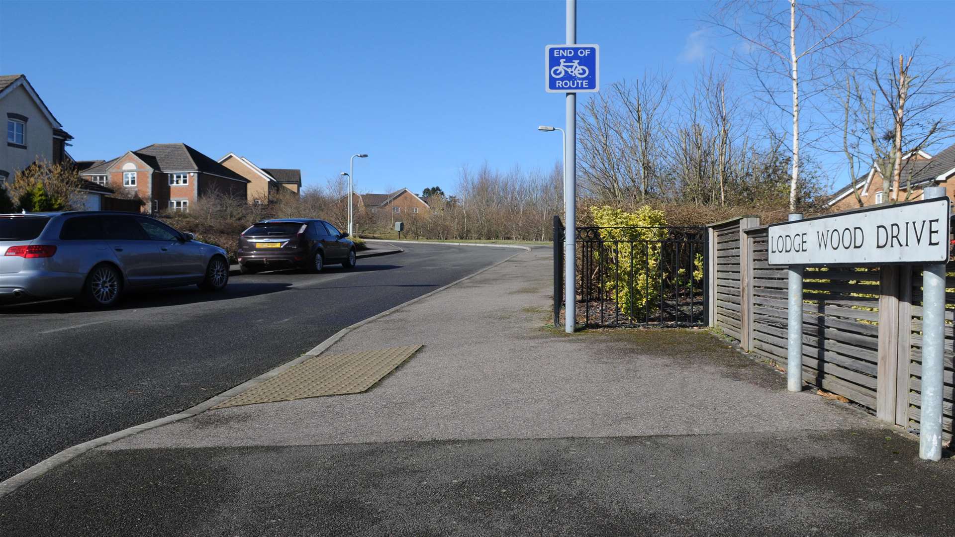 Lodge Wood Drive, where 300 cannabis plants were found