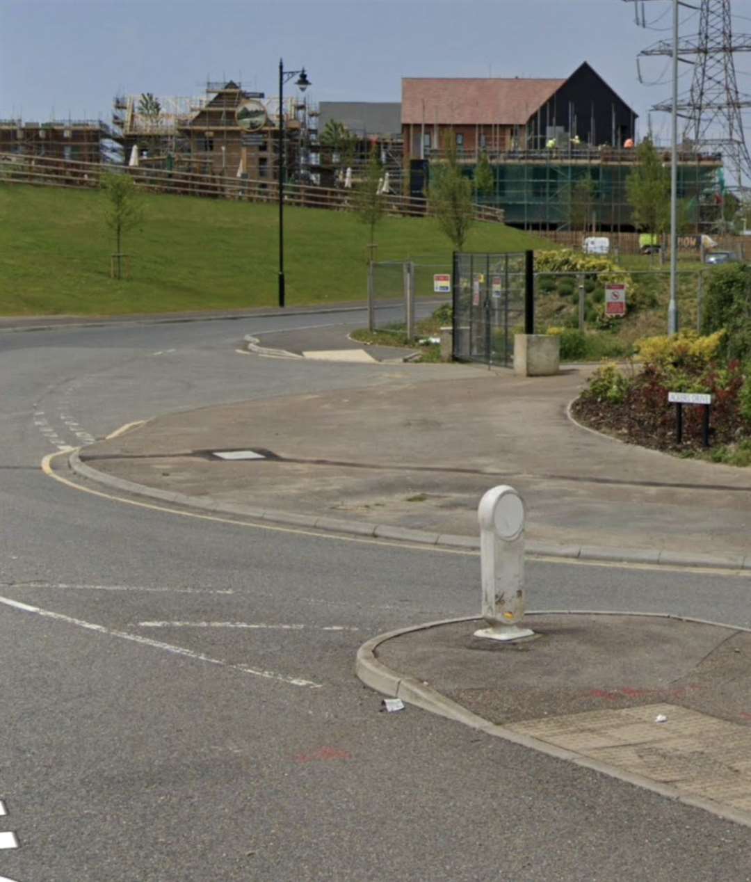 Cars were racing around Ackers Drive in Ebbsfleet, near Gravesend