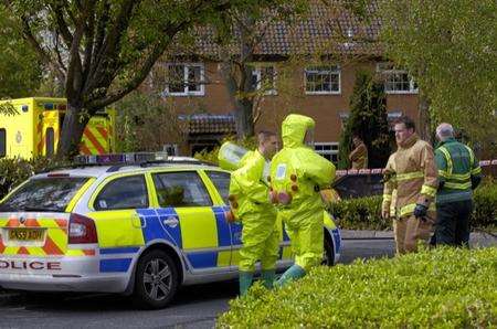 Emergency services at the scene in Manorfield, Singleton