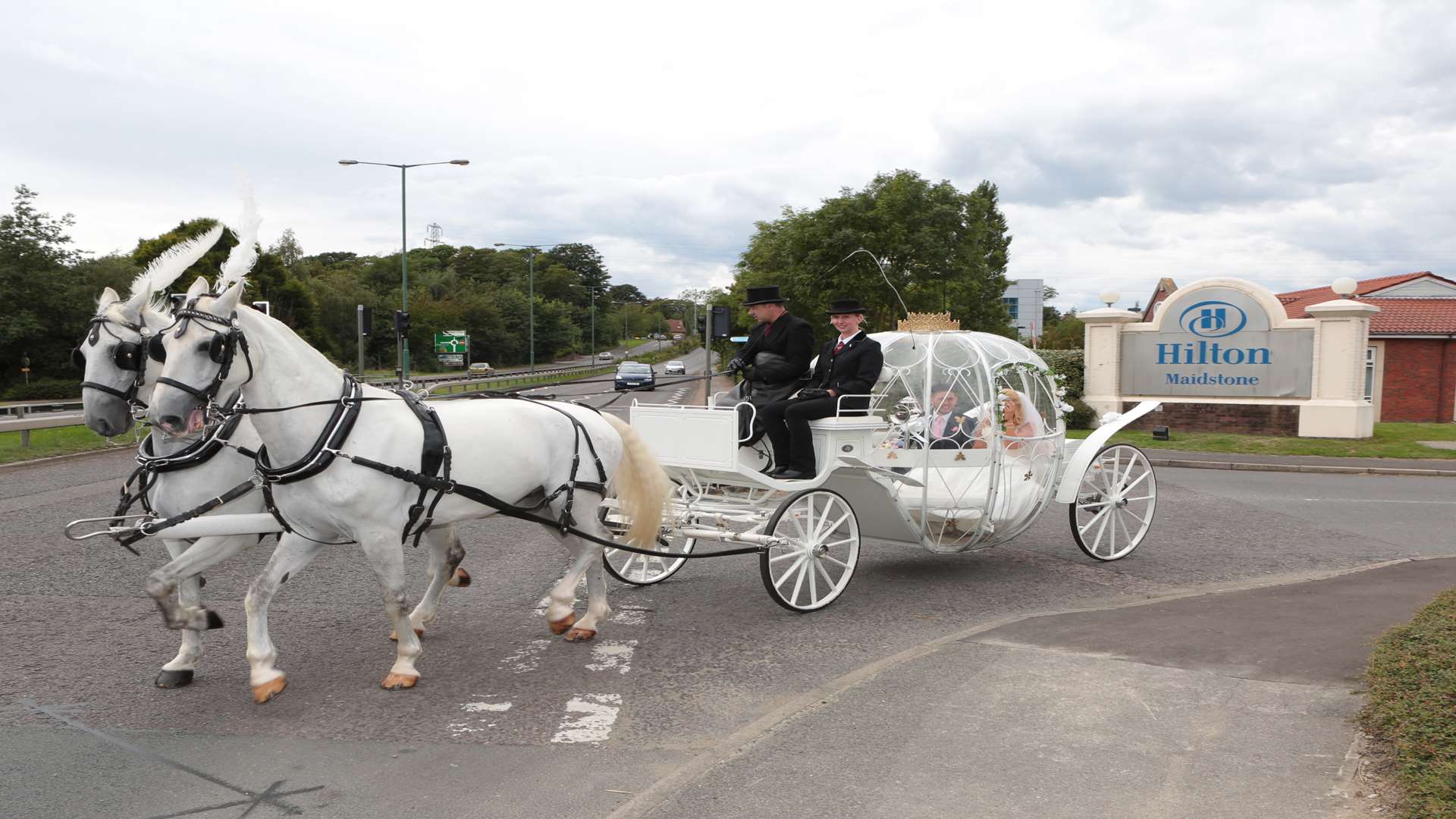 From left, Ashley Long and Sophie-Rose Bance, the fairy tale themed wedding