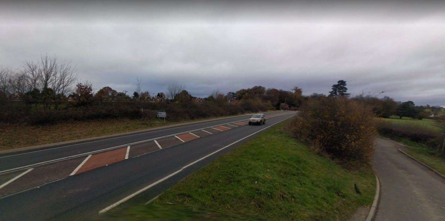 A man has died following a collision on the A26 near Tunbridge Wells. Picture: Google