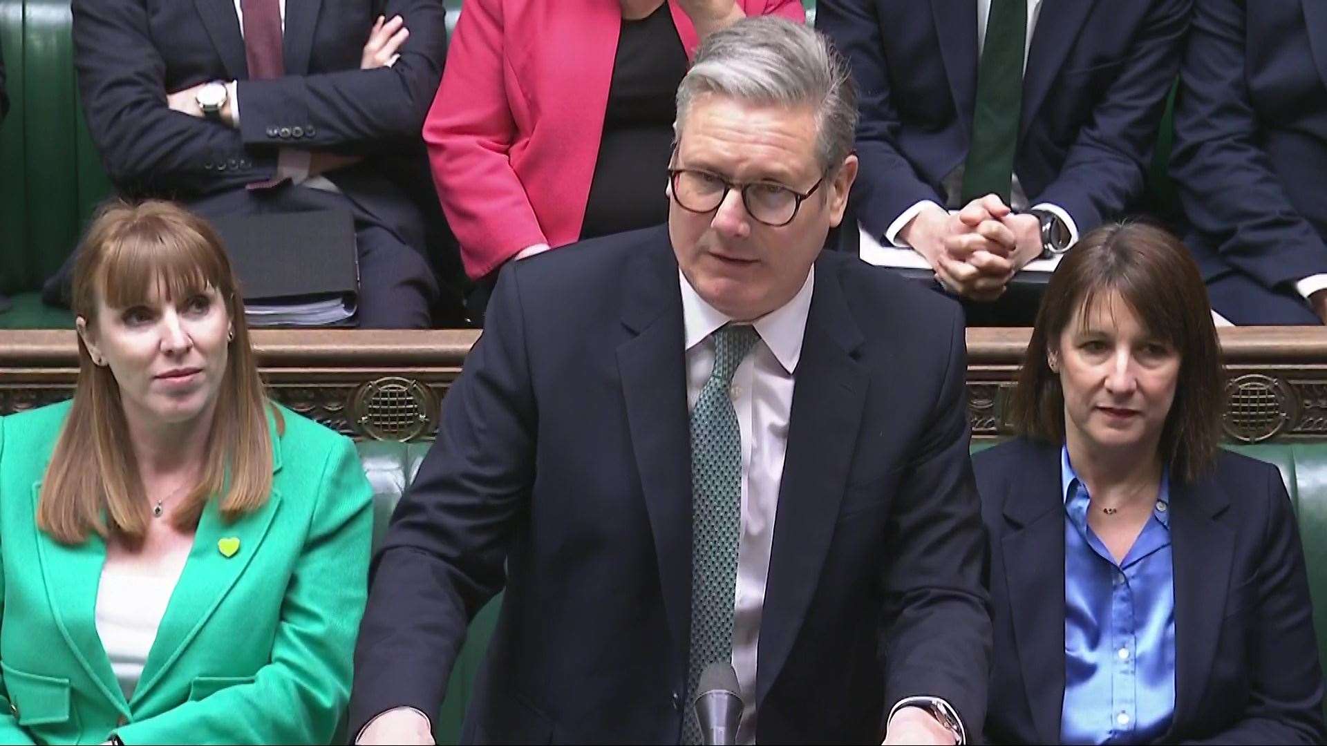 Prime Minister Sir Keir Starmer speaking during Prime Minister’s Questions in the House of Commons, London (House of Commons/UK Parliament/PA)