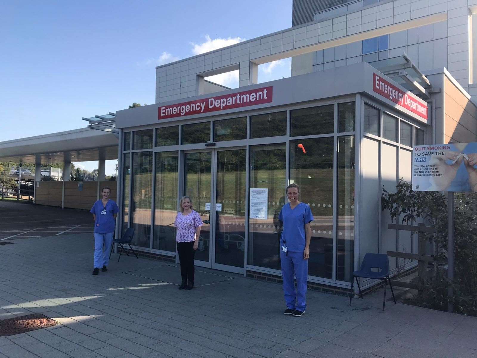 Some of the A&E staff at Tunbridge Wells Hospital