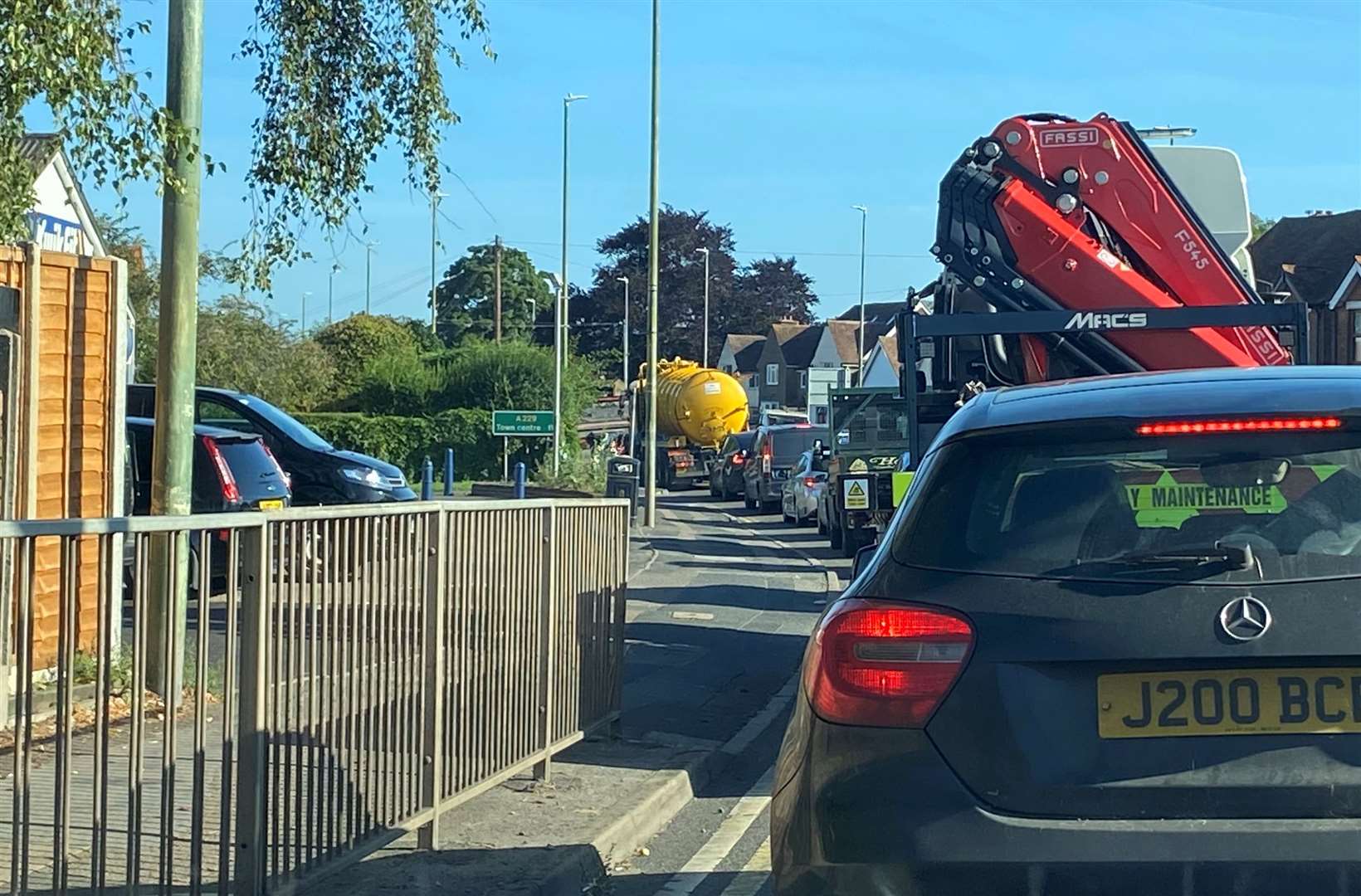 Drivers are experiencing long queues during peak travel hours