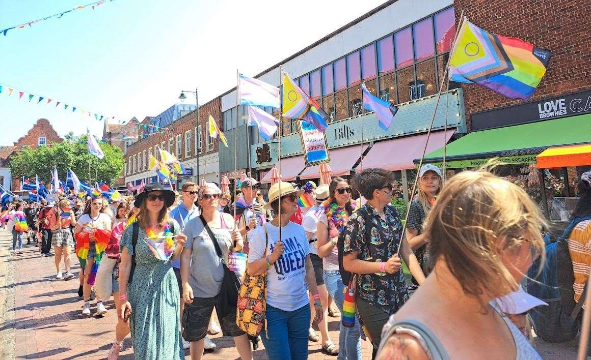 The parade will make its way through Canterbury's high street and city centre to the Dane John Gardens from 11am