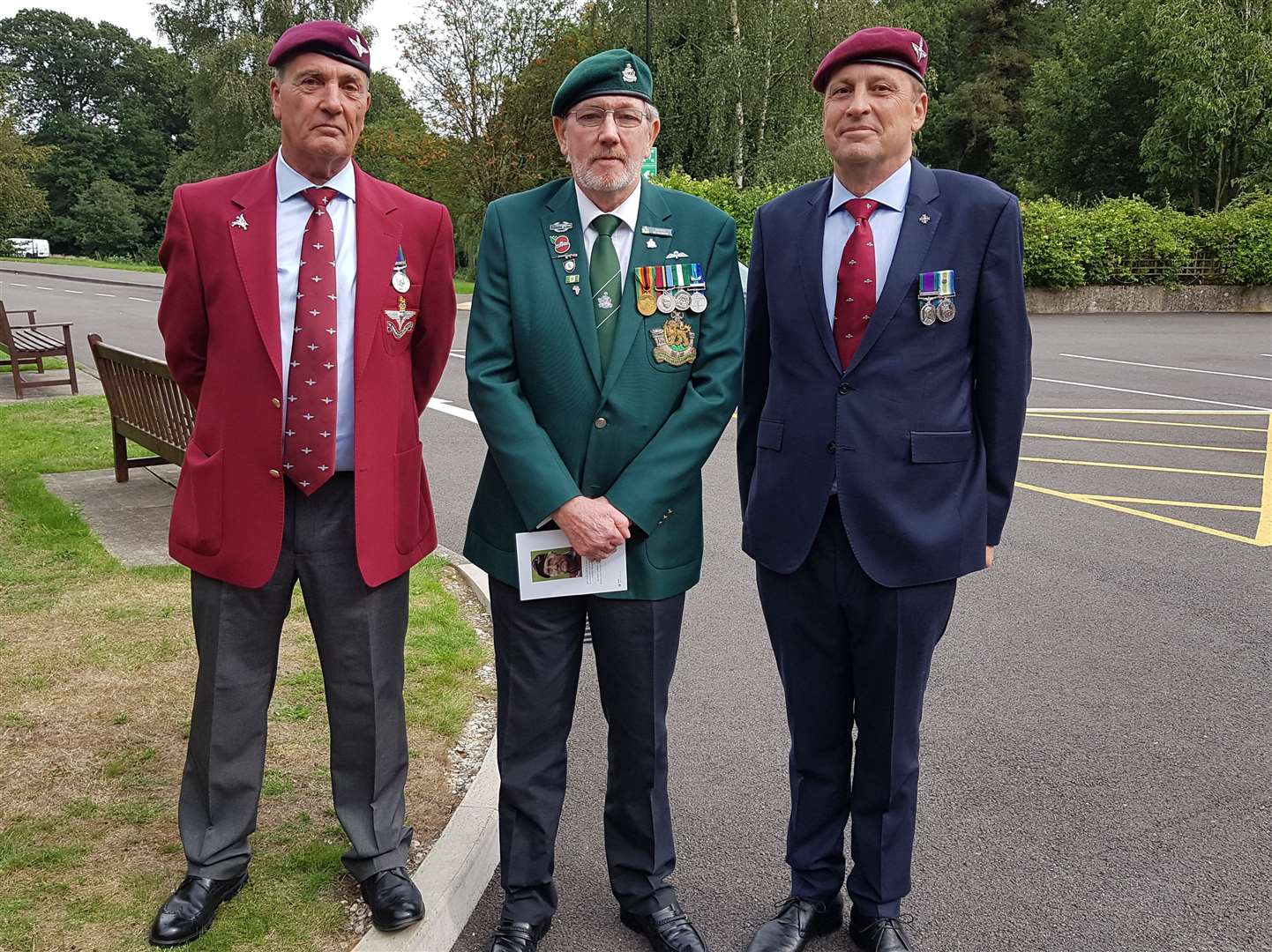 Nick West, David Roberts and Terry Wood travelled to pay their respects to Jock Hutton today