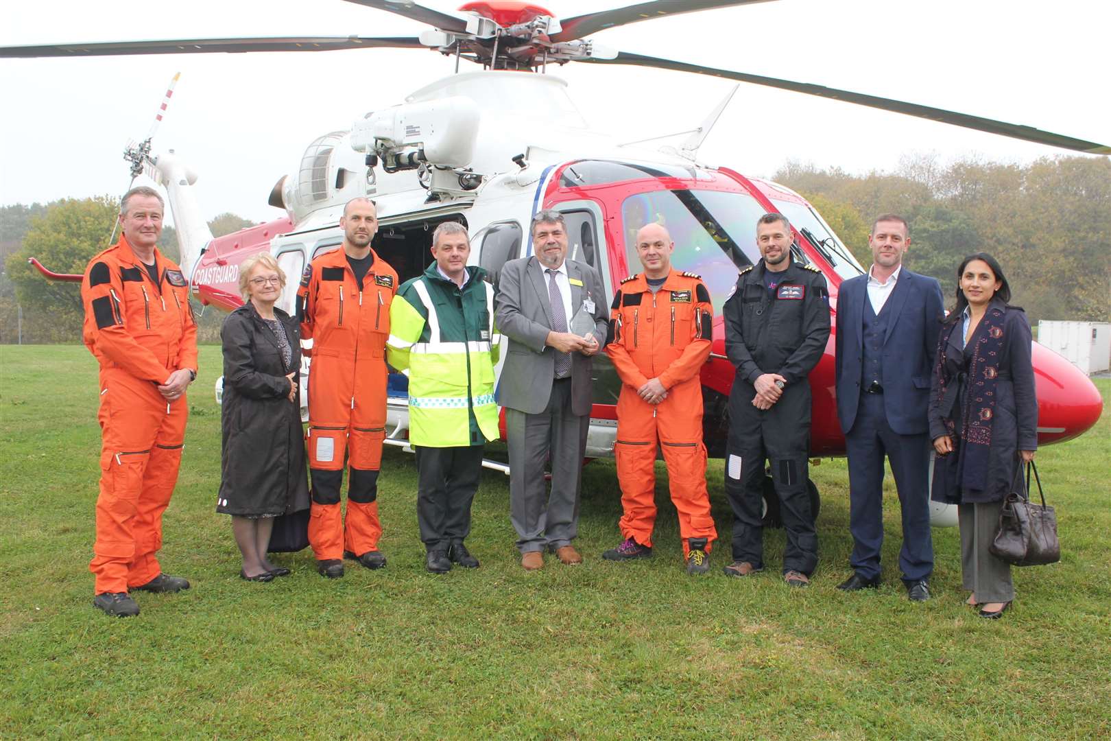 Crew from Lydd Search and Rescue team based at Lydd Airport (run by Bristow Helicopters). Copyright: Bristow Helicopters