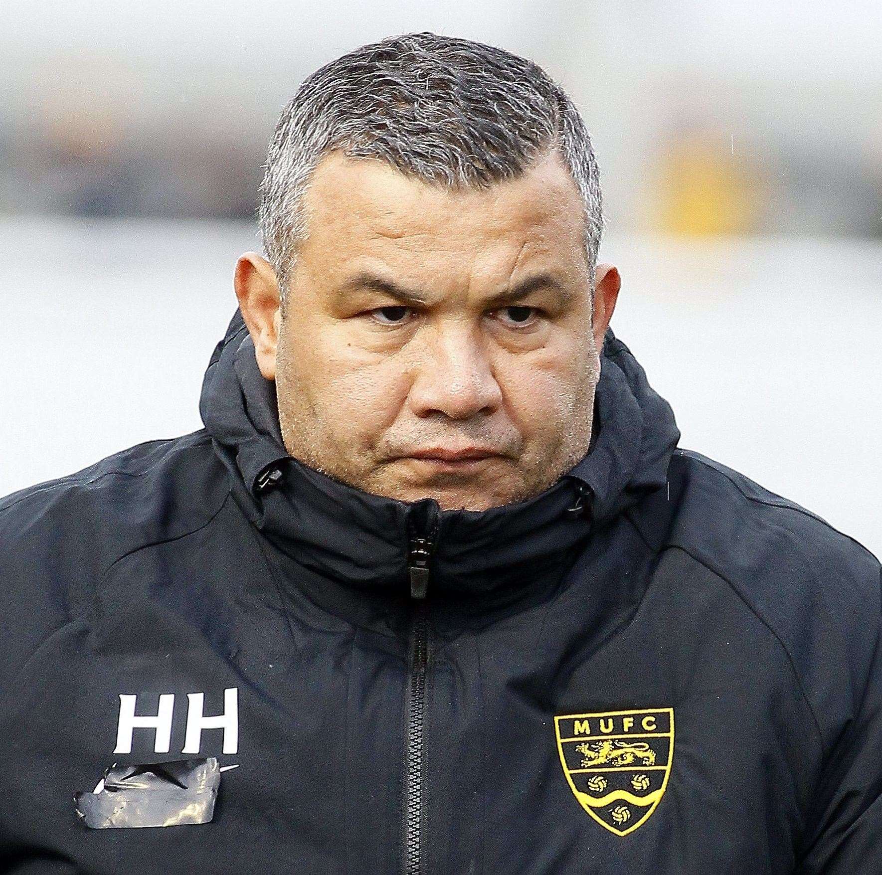 Maidstone United head coach Hakan Hayrettin Picture: Sean Aidan