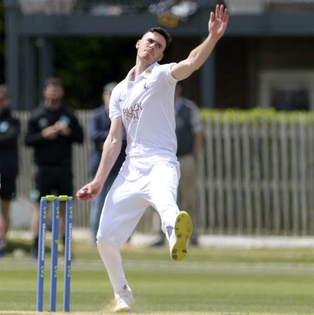 Nathan Gilchrist took the other wicket to fall. Picture: Barry Goodwin