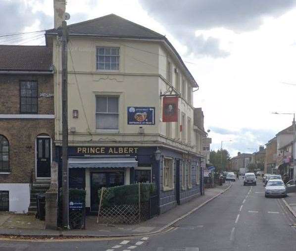 The Prince Albert pub in Wrotham Road, Gravesend has applied for a licence to sell alcohol. Photo: Google