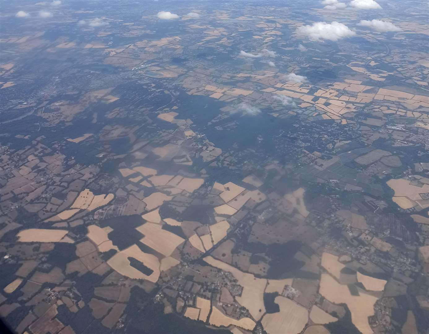 Viewed from above the effect of the weather becomes even clearer (Catherine Wylie/PA)