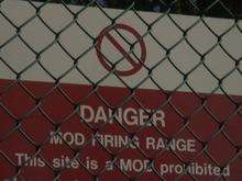 Sign at MOD Shoeburyness