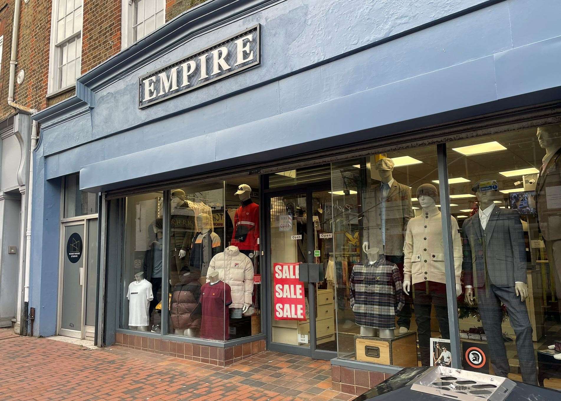 Men's clothes shop, Empire, in Sittingbourne High Street. Picture: Joe Crossley