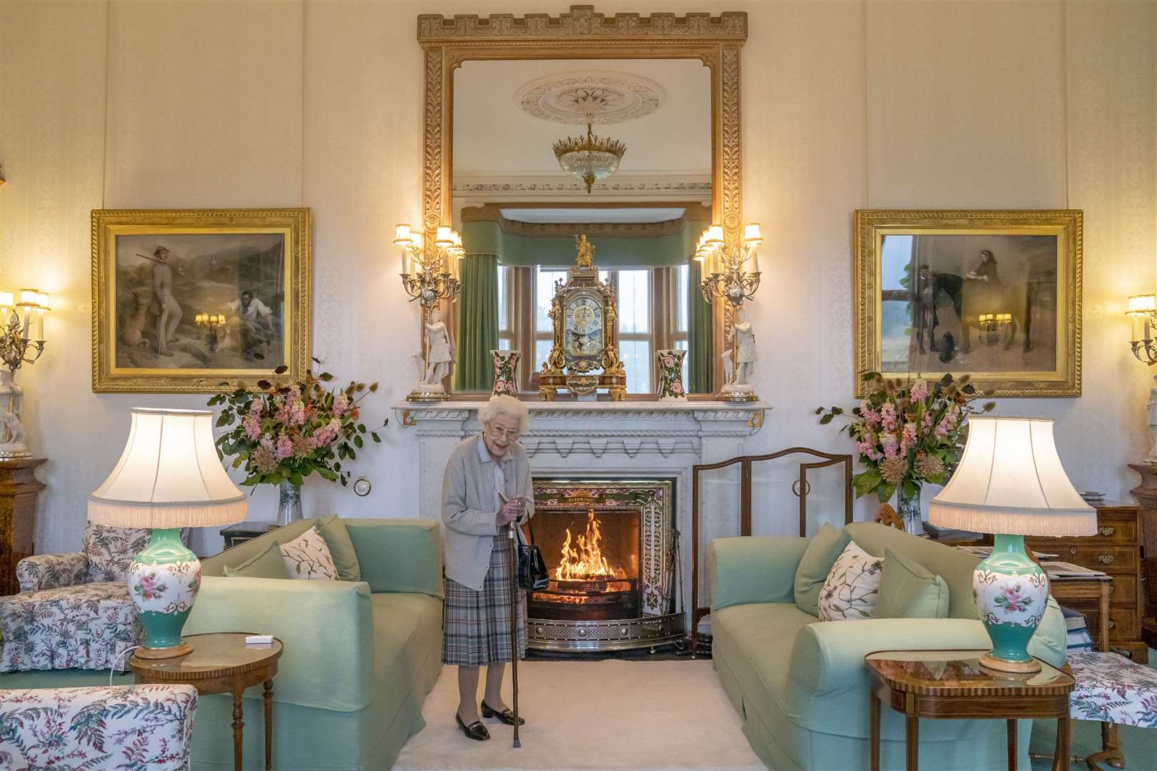 One of the last photographs of the late Queen, taken at Balmoral two days before she died (Jane Barlow/PA)