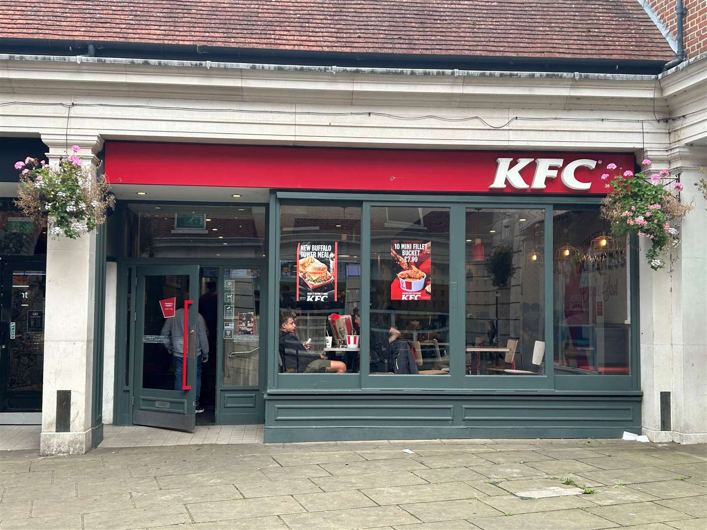 The KFC restaurant in St George's Street, Canterbury, was given a two-star food hygiene rating