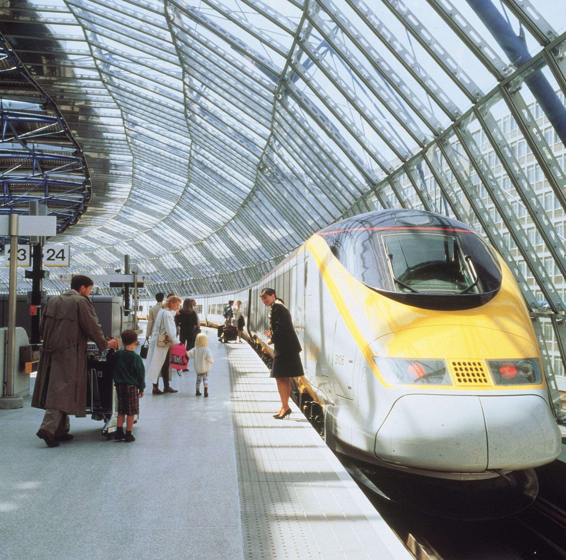 A Eurostar train at Waterloo Station. Picture: Eurostar