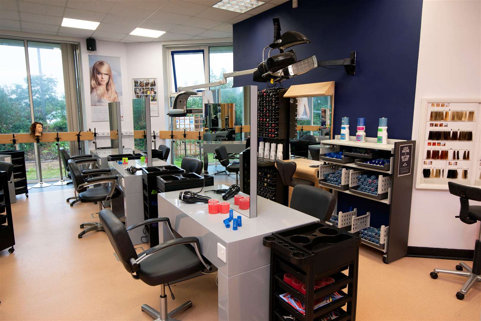 The hair and beauty salon at Sheppey College. Picture: EKC