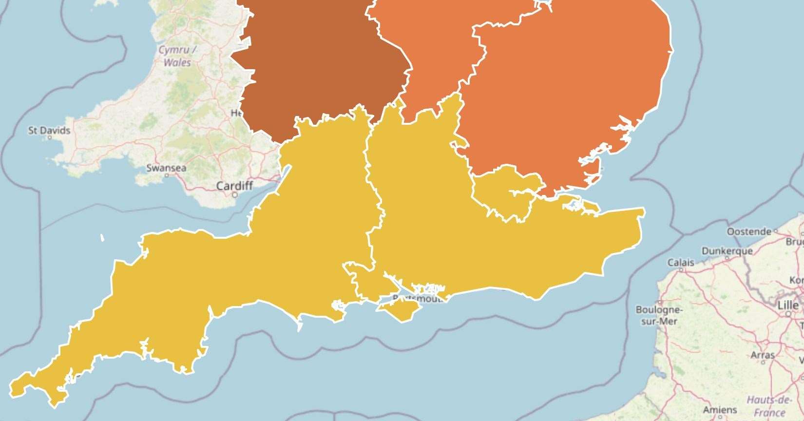 A yellow cold weather health alert has been issued for Kent. Picture: UKHSA