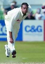 ANDREW HALL: His debut for Kent will be delayed due to international fixtures. Picture: RICHARD EATON