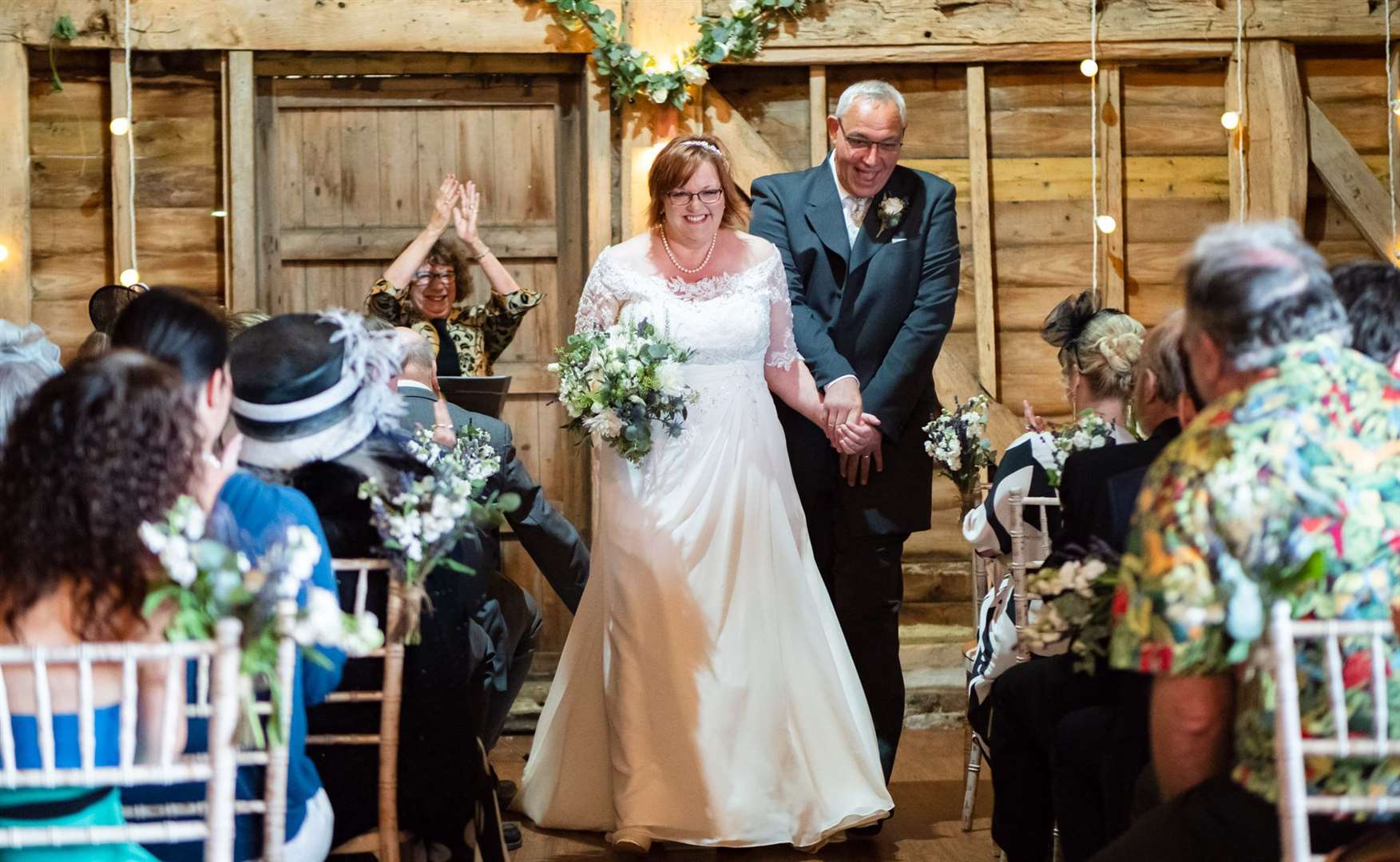 Felicity pictured marrying a couple in Tenterden in 2019