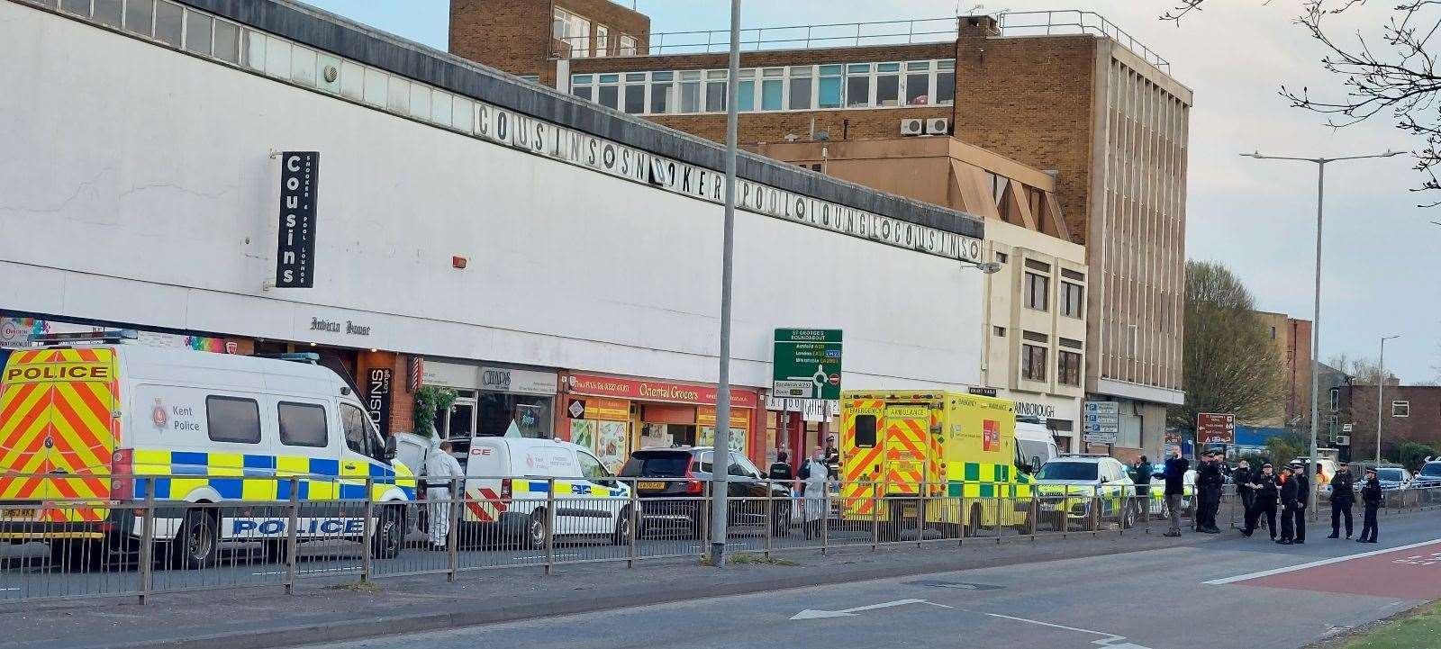 Emergency services descended on GothInk Studios tattoo parlous on Monday evening