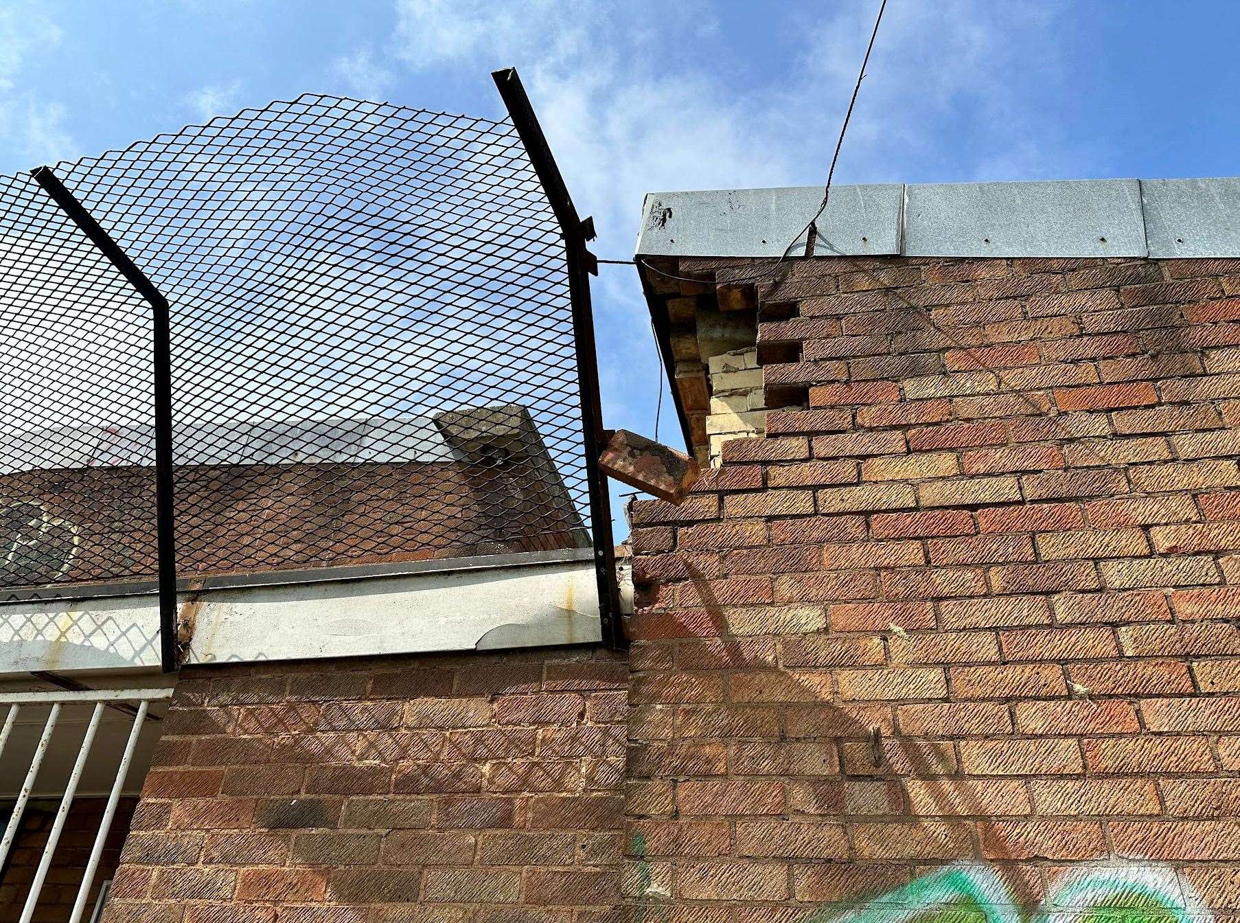 Vandals have been climbing on the roof. Picture: June Tyrrell