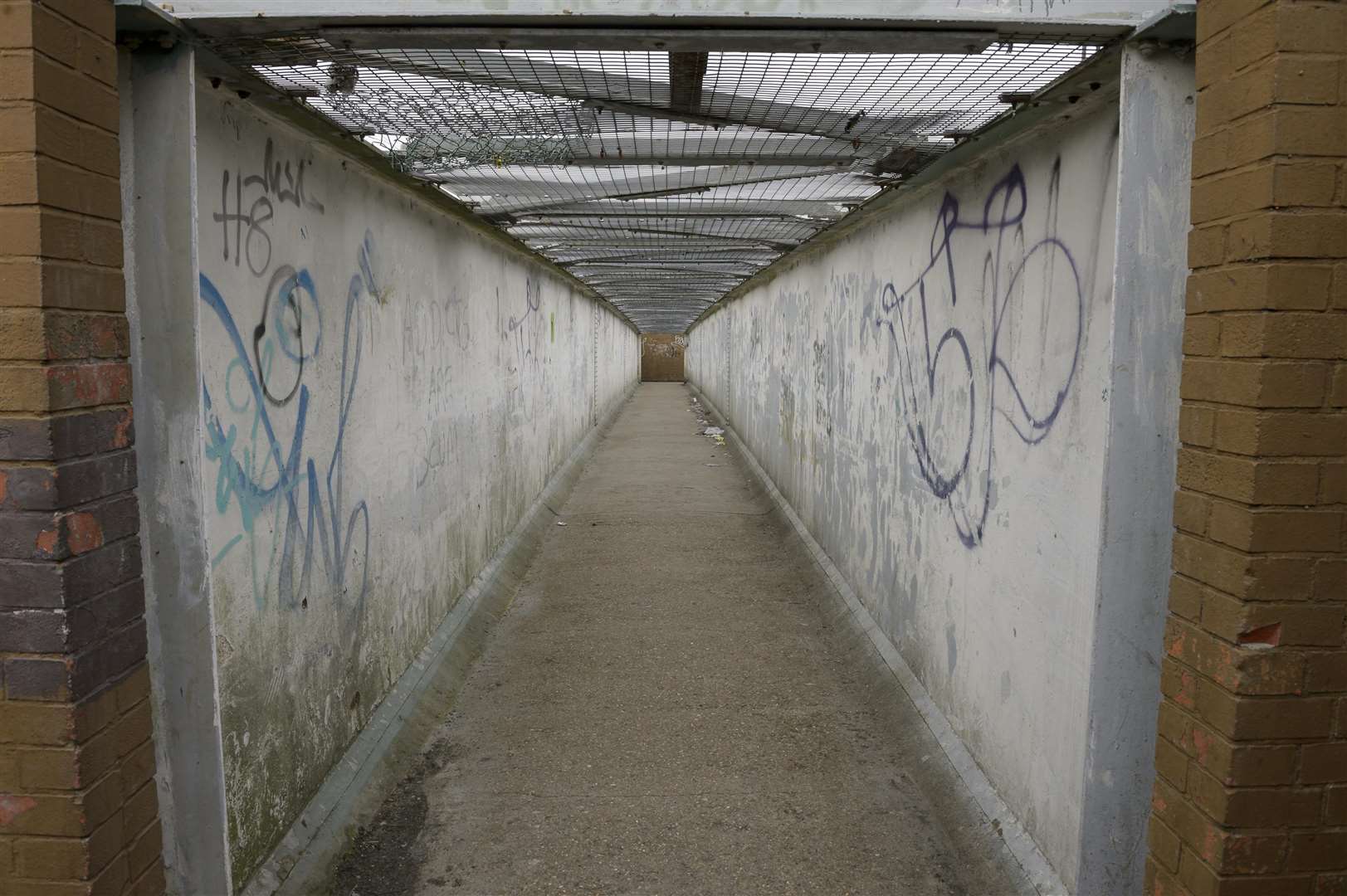 The footbridge where the woman was attacked. Picture: Andy Payton